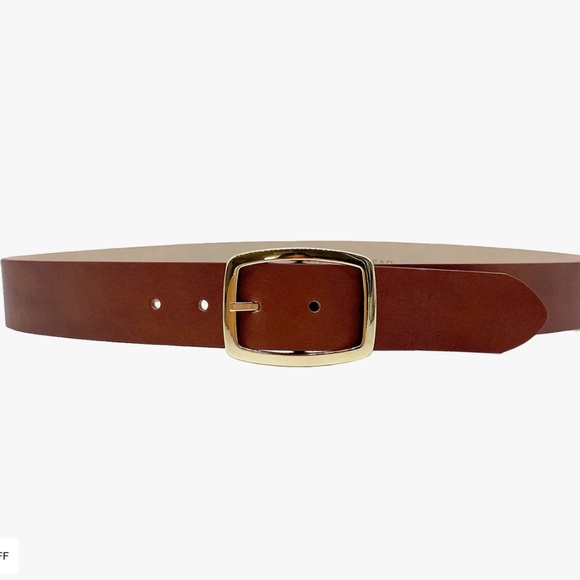 NWOT Street Ahead Brown Cognac Lee Belt Sz M main image 4